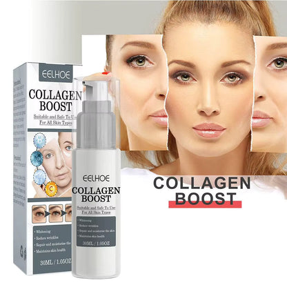 Siero Collagen Boost/ Anti-Rughe, Illuminante e Idratante/ Per Tutti i Tipi di Pelle 30ml