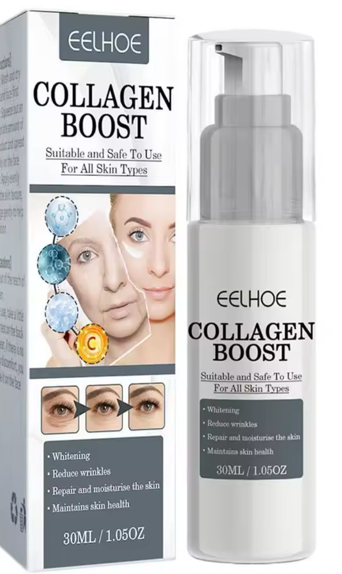 Siero Collagen Boost/ Anti-Rughe, Illuminante e Idratante/ Per Tutti i Tipi di Pelle 30ml