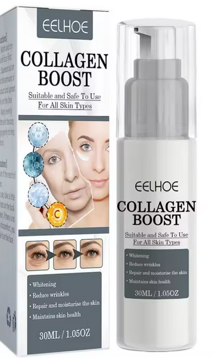 Siero Collagen Boost/ Anti-Rughe, Illuminante e Idratante/ Per Tutti i Tipi di Pelle 30ml